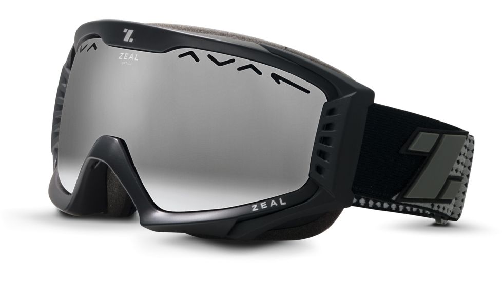 Zeal Optics Outpost Ski Goggles, Dark Black Frame and Polarized Gunmetal Optimum Lens 10340