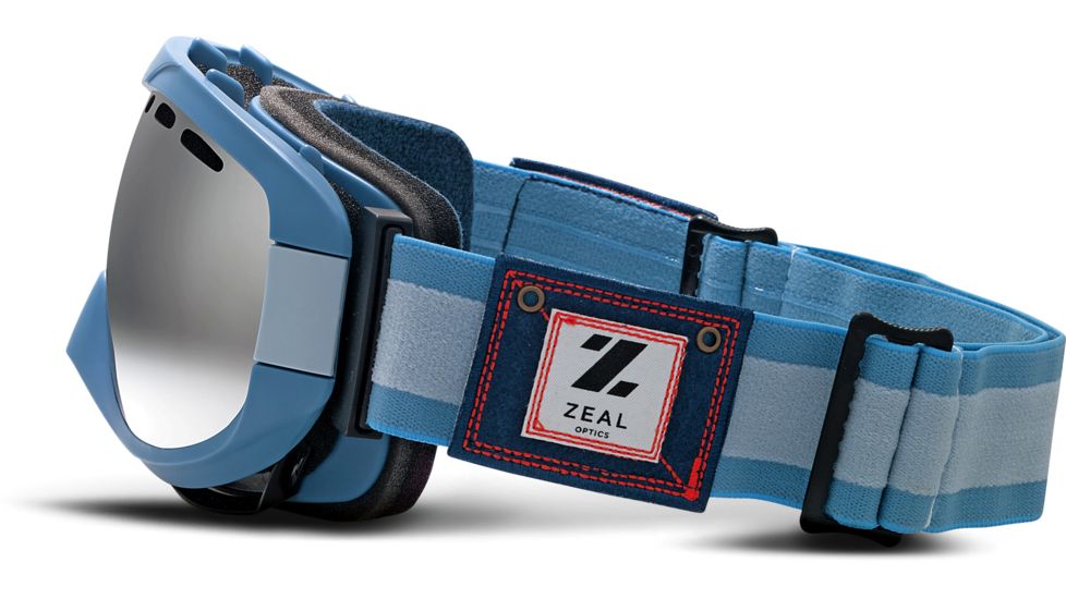 Zeal Optics Outpost Ski Goggles, Rucksack Denim Frame and Polarized Gunmetal Optimum Lens 10224