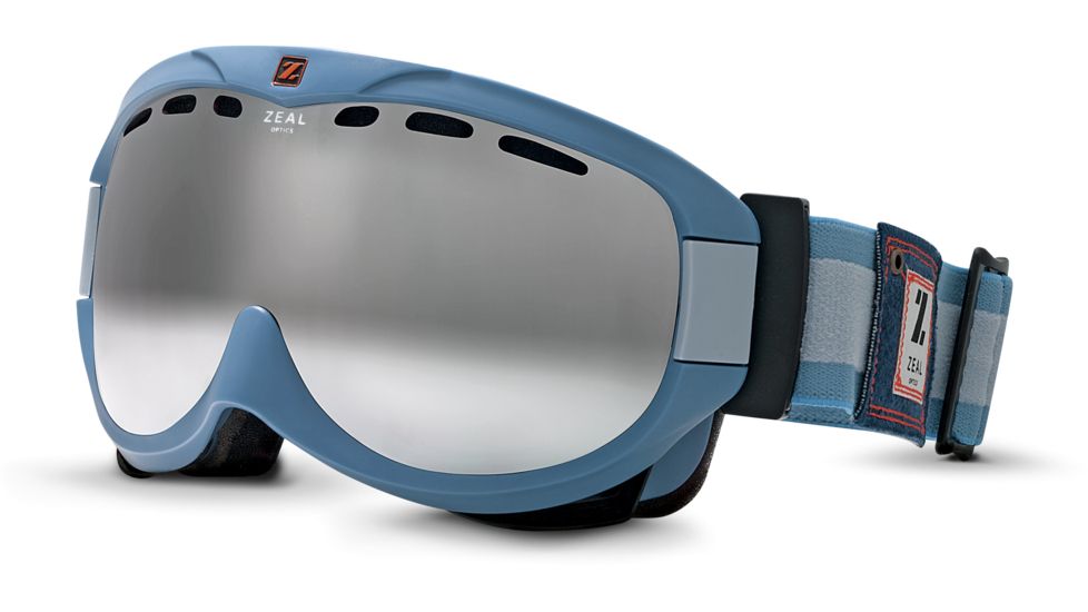 Zeal Optics Outpost Ski Goggles, Rucksack Denim Frame and Polarized Gunmetal Optimum Lens 10224