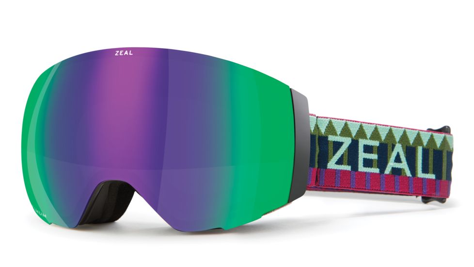 Zeal Optics Portal Goggle, Jade Mirror/Sky Blue Mirror Lens, Royal Peacock, 11498
