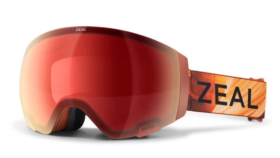 Zeal Optics Portal Goggles, Automatic Rose-Base Polarized w/ Sky Blue Mirror Lens, Canyon Frame, Medium, 11912