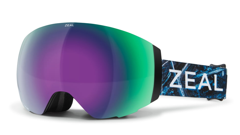 Zeal Optics Portal Goggles, Jade Mirror w/ Sky Blue Mirror Lens, Arctic Frame, Medium, 11917