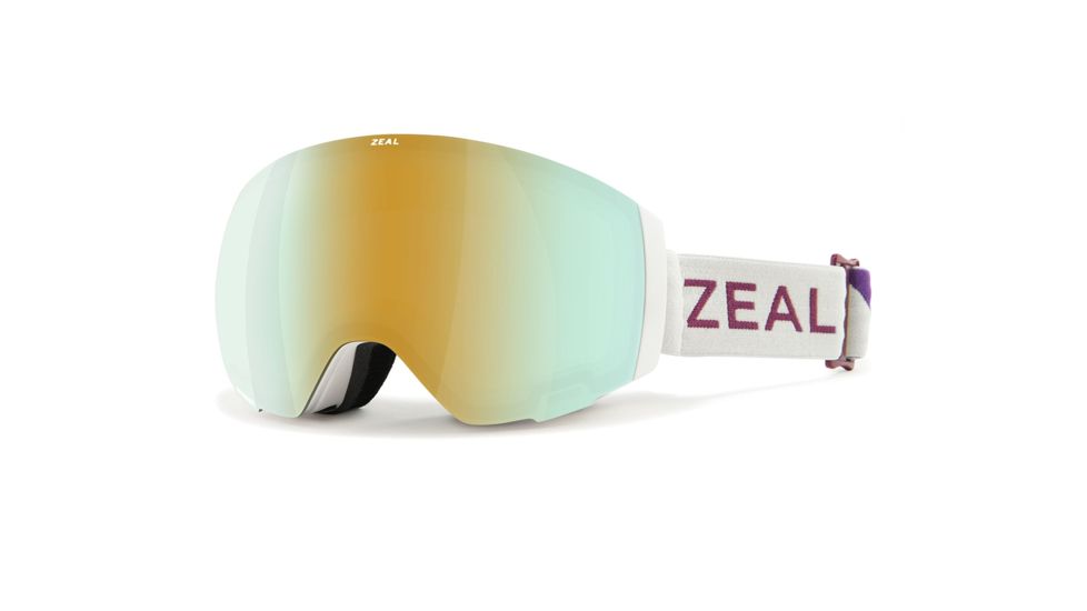 Zeal Optics Portal Goggles, Powder Fin Frame, Alchemy Mirror w/ Sky Blue Mirror Lens, 11609