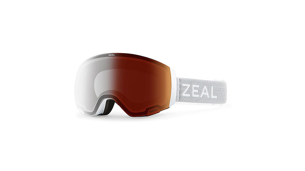 Zeal Optics Portal Goggles, White Out Frame, Automatic/GB/Sky Blue Mirror Lens, 11328