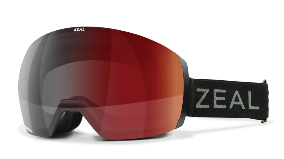 Zeal Optics Portal XL Goggles, Dark Night Frame, Automatic Grey-Base Polarized w/ Sky Blue Mirror Lens, Large, 11611