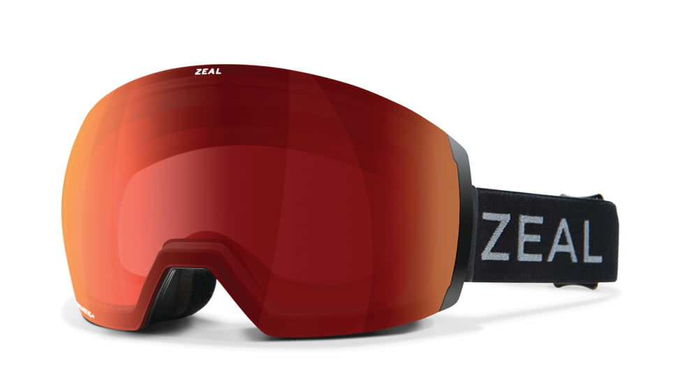 Zeal Optics Portal XL Goggles, Dark Night Frame, Automatic Rose-Base Polarized w/ Sky Blue Mirror Lens, Large, 11613
