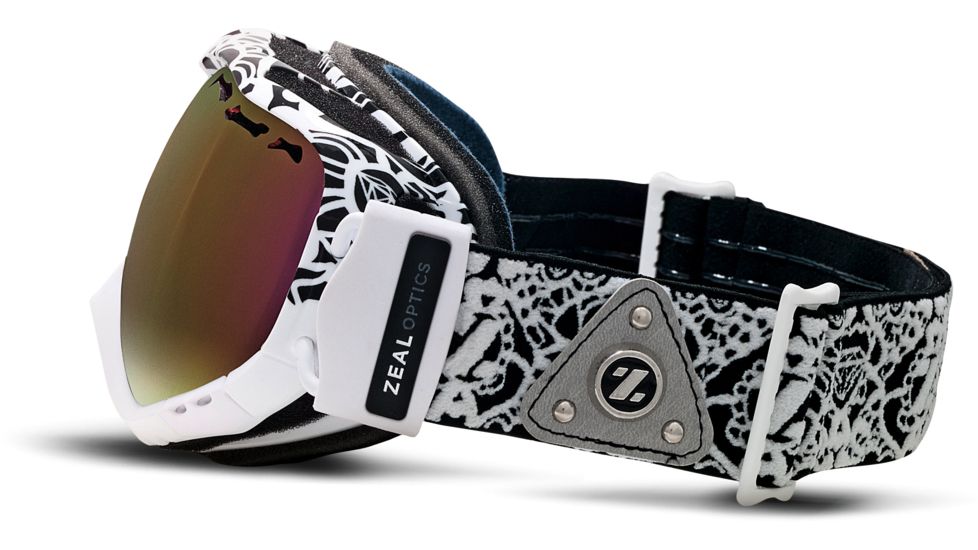 Zeal Optics Sigma Ski Goggles, Cipher Newspaper Frame and Aurora Mirror Optimum Lens 10253