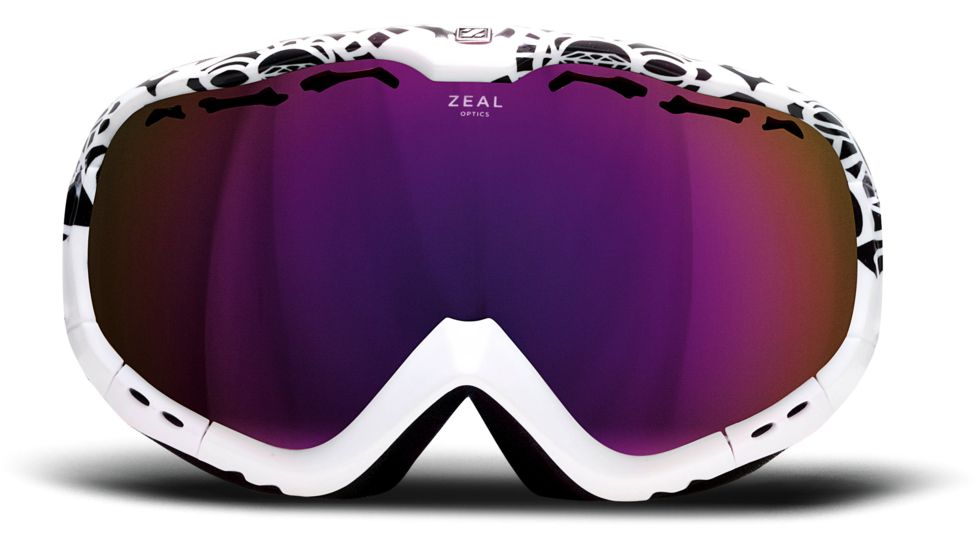 Zeal Optics Sigma Ski Goggles, Cipher Newspaper Frame and Aurora Mirror Optimum Lens 10253
