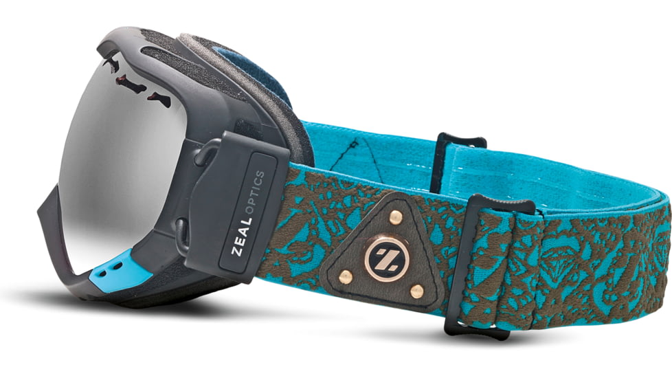 Zeal Optics Sigma Ski Goggles, Cipher Turquoise Frame and Metal Mirror Optimum Lens 10258