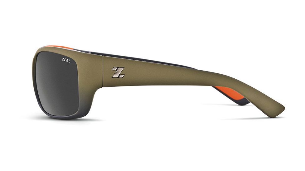 Zeal Optics Tracker Sunglasses - Hunter Green Frame,Polarized Dark Grey Lens 10961