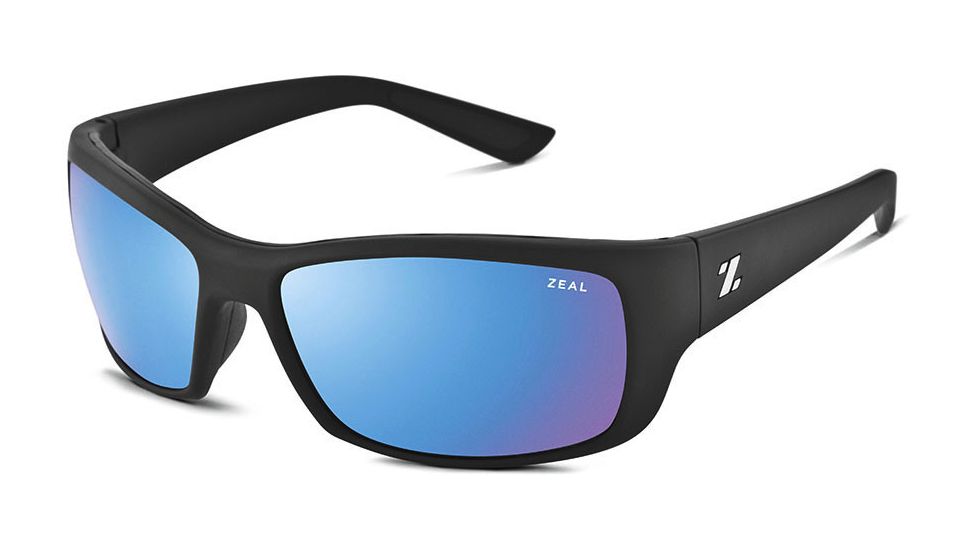 Zeal Optics Tracker Sunglasses - Tactical Black Frame,Polarized Blue Bird HT Lens 10958