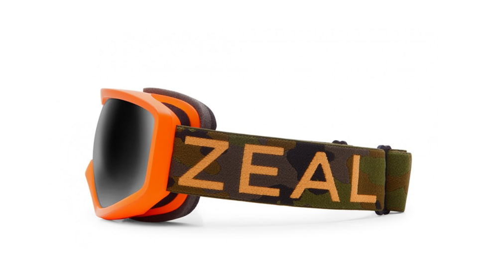 Zeal Optics Tramline Goggles,Blaze Camo Frame,Dark Grey Polarized Lens 10815