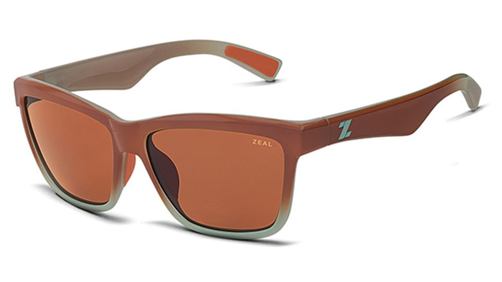 Zeal Optics Kennedy Sunglasses Abbey Mint Frame, Copper Lenses, Polarized 10651
