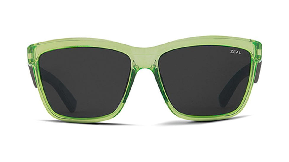 Zeal Optics Kennedy Sunglasses Atomic Green Frame, Dark Grey Lenses, Polarized 10653