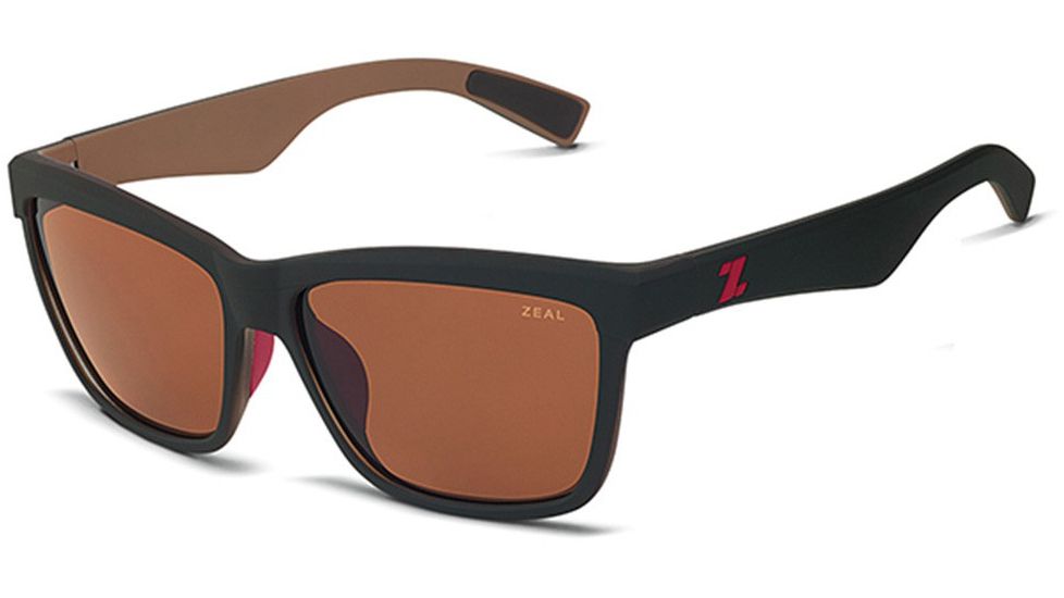 Zeal Optics Kennedy Sunglasses Black Coffee Frame, Copper Lenses, Polarized 10655