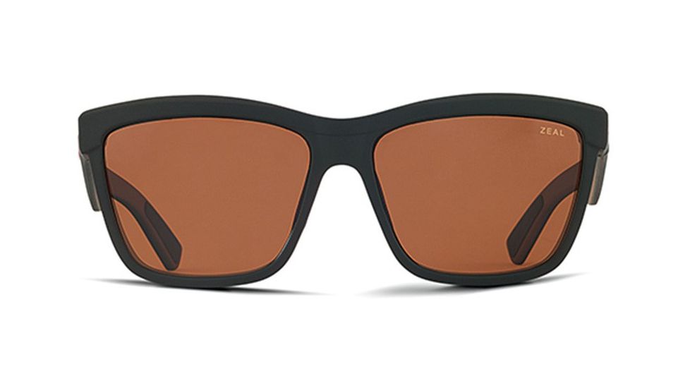 Zeal Optics Kennedy Sunglasses Black Coffee Frame, Copper Lenses, Polarized 10655