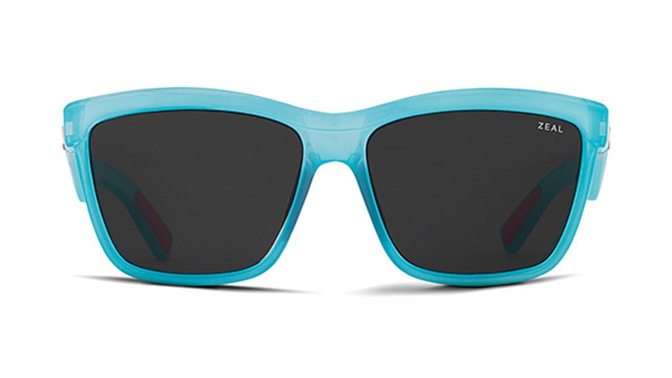 Zeal Optics Kennedy Sunglasses Reflection Blue Frame, Dark Grey Lenses, Polarized 10648