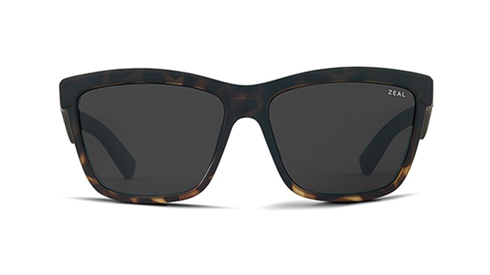 Zeal Optics Kennedy Sunglasses Torched Tortoise Frame, Dark Grey Lenses, Polarized 10652