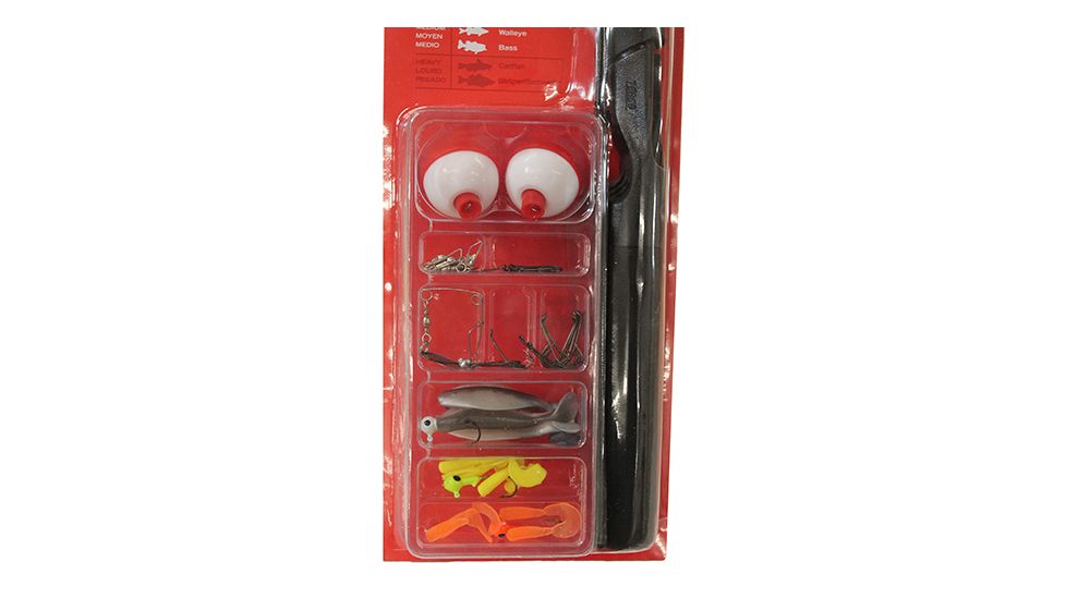 Zebco 202 Spincast Combo w/ Tackle, 5ft 6in, Medium Light, Moderate Fast, 2 Pieces, 1245562MLA.BP4