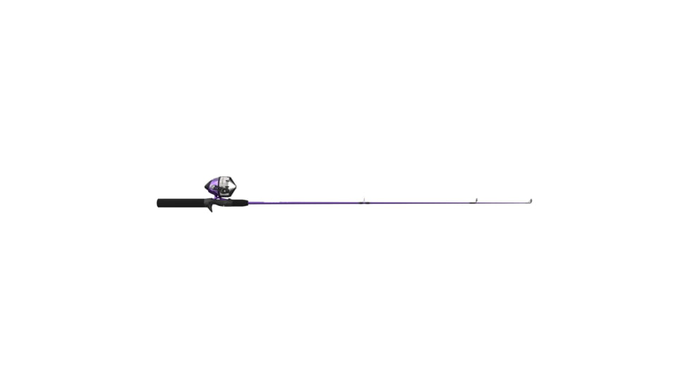 Zebco 202 ZeeBee Spincast Reel and Rod Combo, 5ft 6in Rod, Med-Light, Mod-Fast, SZ 30 Reel, RH Retrieve, 29-PC Eagle Claw Tackle Kit, Purple, 202ZB2EC562ML.FB4
