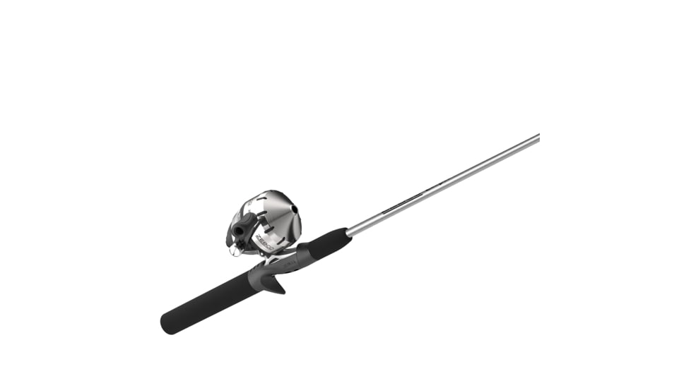 Zebco 202 ZeeBee Spincast Reel and Rod Combo, 5ft 6in Rod, Med-Light, Mod-Fast, SZ 30 Reel, RH Retrieve, 29-PC Eagle Claw Tackle Kit, Silver/Black, 202ZB1EC562ML.FB4