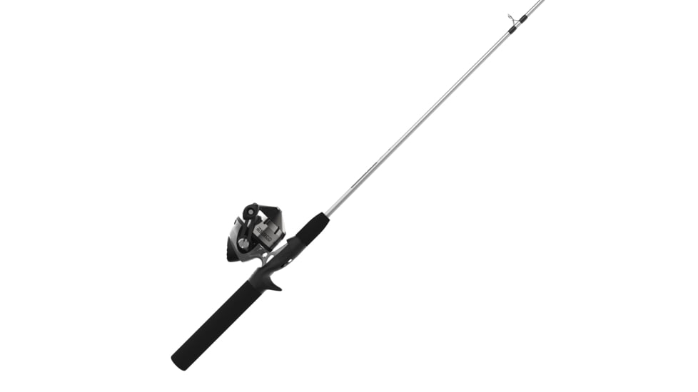 Zebco 202 ZeeBee Spincast Reel and Rod Combo, 5ft 6in Rod, Med-Light, Mod-Fast, SZ 30 Reel, RH Retrieve, 29-PC Eagle Claw Tackle Kit, Silver/Black, 202ZB1EC562ML.FB4