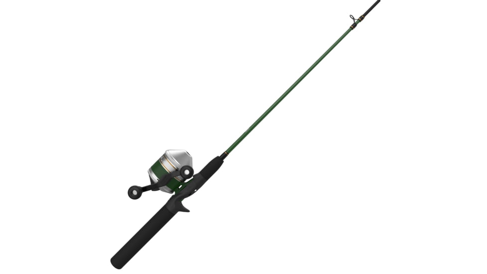 Zebco 33 Classic Spincast Reel and Rod Combo, 5ft 6in 2-PC Rod, Med-Light, Mod-Fast, SZ 30 Reel, 3.6-1 Ratio, Reversible Retrieve, Silver/Green, 33CL562ML.NS6