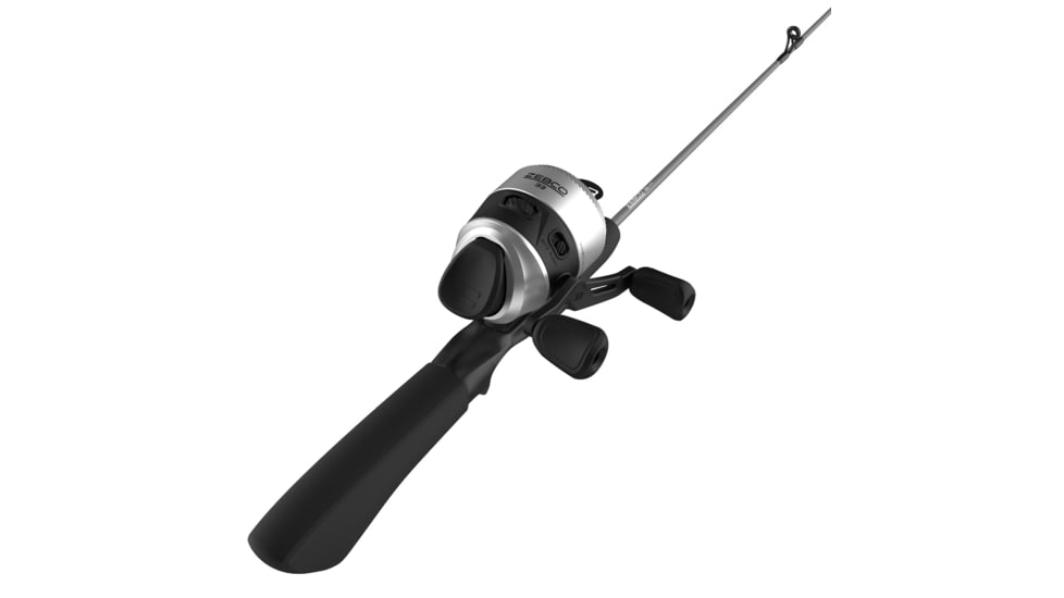 Zebco 33 Dock Spincast Reel and Rod Combo, 42in 1-PC Z-Glass Rod w/ EVA Handle, QuickSet Anti-Reverse Reel w/ Bite Alert, Silver, 33DOCK421MLB.NS4