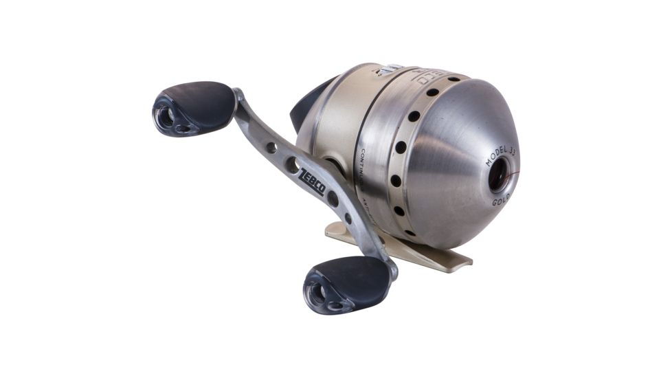 Zebco 33 Gold Spin Cast Fishing Reel, 10 lb Cajun Line, 33KGOLD 10C BX6
