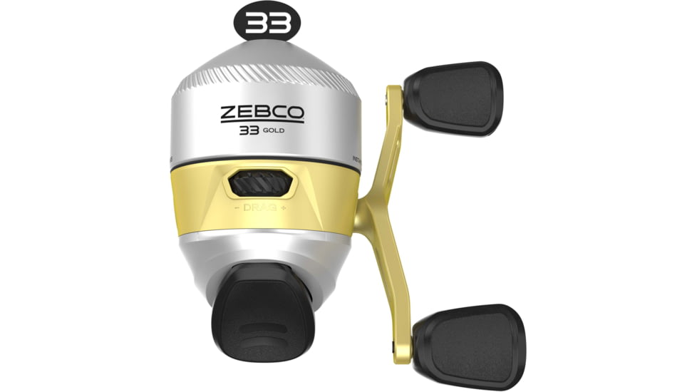 Zebco 33 Gold Spincasting Reel, 4.1:1, 2+1, Ambidextrous, 33NGold.CP3