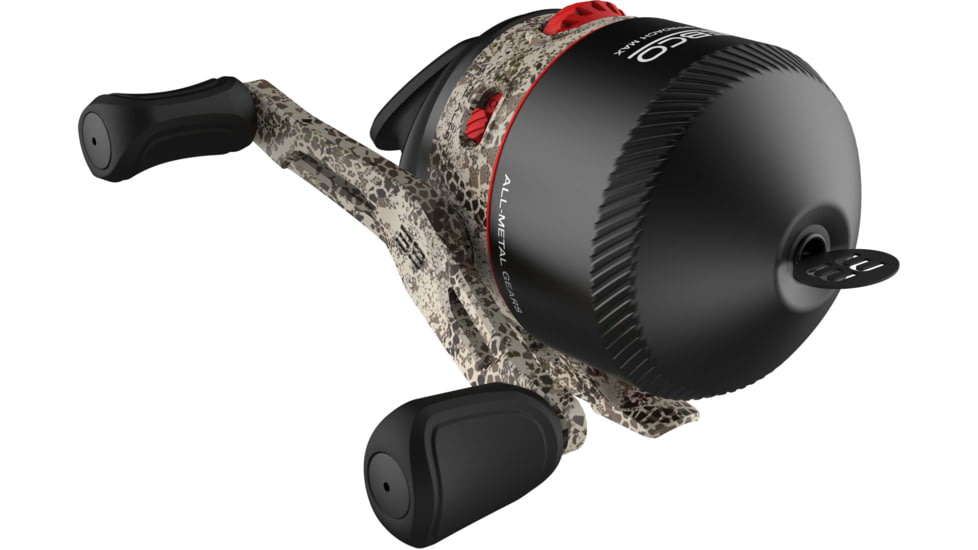 Zebco 33 Max Camo Spincast Combo, Metal Reel Bite Alert, w/ 2 Piece, Medium-Heavy Rod, 33MXCAMO662MHA.NS4