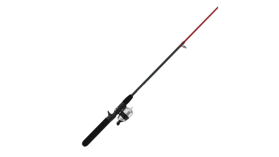 Zebco 33 Micro Bitsy Spincast Reel and Rod Combo, 6ft 6in 2-PC Telescopic Rod, Ultra-Light, Mod-Fast, Pre-Spooled w/ 4lb Line, 17-PC Tackle, Silver, 33MCSKB662UL.FB4