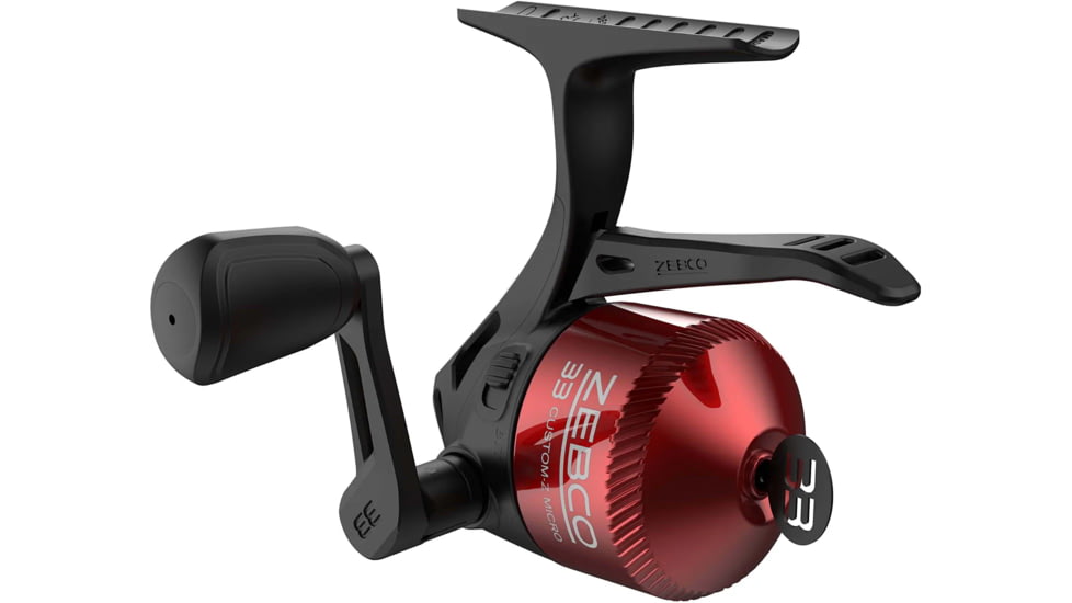 Zebco 33 Micro Trigger Custom Z Spincast Reel and Rod Combo, 5ft, 2-PC Fiberglass Rod, Ultra-Lt, Mod-Fast, SZ 10 Reel, 4.3-1 Ratio, 4lb Line, Red/Blue Assort, 33MTCZ502ULA.NS4