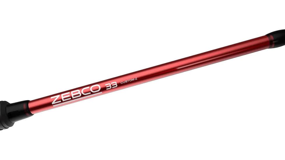 Zebco 33 Micro Trigger Custom Z Spincast Reel and Rod Combo, 5ft, 2-PC Fiberglass Rod, Ultra-Lt, Mod-Fast, SZ 10 Reel, 4.3-1 Ratio, 4lb Line, Red/Blue Assort, 33MTCZ502ULA.NS4