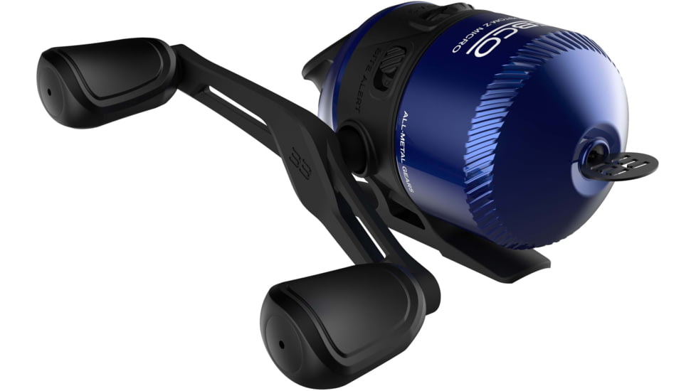 Zebco 33 Micro Custom Z Spincast Reel and Rod Combo, 5ft, 2-PC Fiberglass Rod, Ultra-Lt, Mod-Fast, SZ 10 Reel, 4.3-1 Ratio, 4lb Line, Red/Blue Assort, 33MCCZ502ULA.NS4