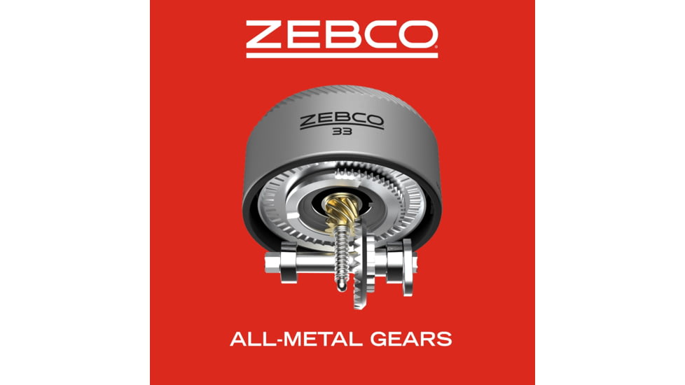 Zebco 33 Gold Micro Spincast Reel and Rod Combo, 5ft 2-PC Fiberglass Rod w/ Cork Handle, Instant Anti-Reverse Reel, Silver/Gold, 33MCG502ULA.NS4