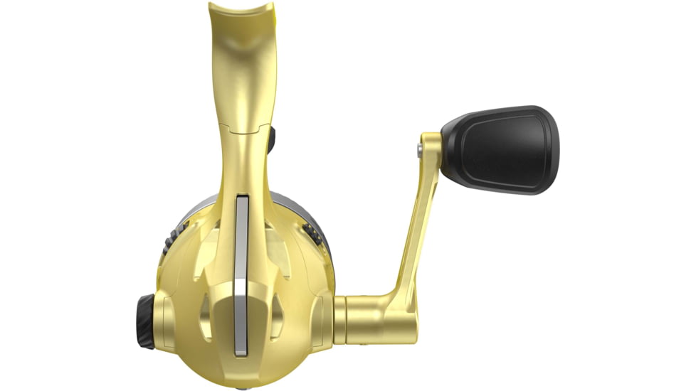 Zebco 33 Gold Micro Trigger Spincast Reel, SZ 10 Reel, Changeable Righ/Left Retrieve, Durable All-Metal Gears, Pre-Spooled w/ 4lb Zebco Cajun Line, Silver/Gold, 33MTNGOLD.BX6