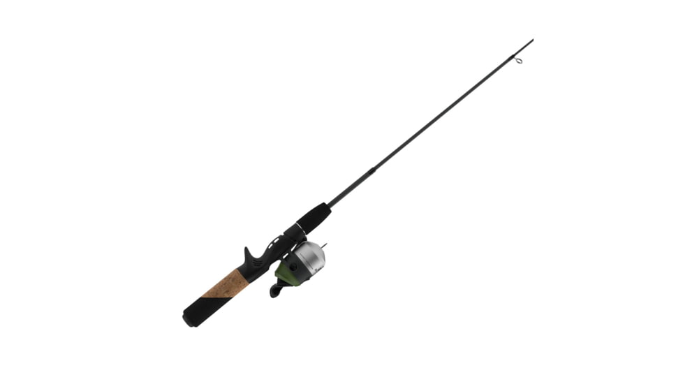 Zebco 33 Micro Adventure Spincast Reel and Rod Combo, 36in Telescopic Rod, Ultra-Light, Moderate, Solid Fiberglass Tip, Micro 33 Reel, Silver/Green, 33MCN3ULTEL.FB4