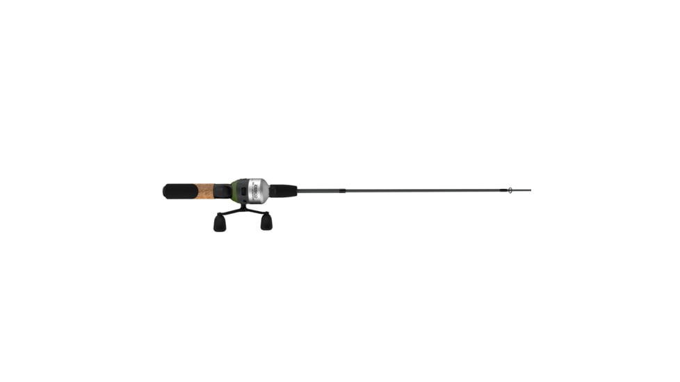 Zebco 33 Micro Adventure Spincast Reel and Rod Combo, 36in Telescopic Rod, Ultra-Light, Moderate, Solid Fiberglass Tip, Micro 33 Reel, Silver/Green, 33MCN3ULTEL.FB4