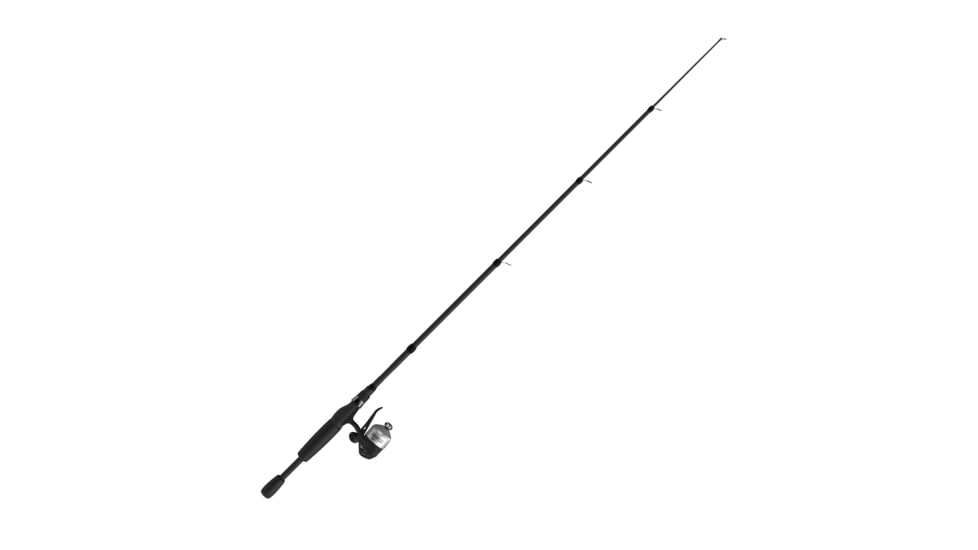 Zebco 33 Micro Triggerspin Spincast Reel and Telescopic Rod Combo, Extendable 19in to 5ft Telescopic Pole, QuickSet Anti-Reverse Reel w/ Bite Alert, Silver/Black, 33MTN505ULTEL.FB4