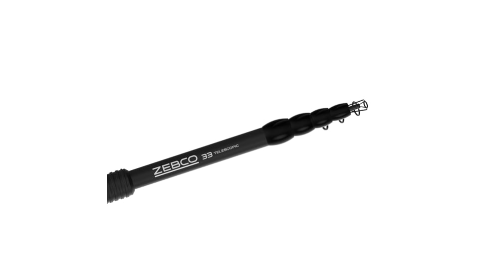 Zebco 33 Spinning Reel and Telescopic Rod Combo, Extendable 20in to 6ft Fiberglass Pole, EVA Rod Handle, SZ 20 Reel, Aluminum Spool, QuickSet Anti-Reverse, Silver/Black, 33SP605MTELA.FB4