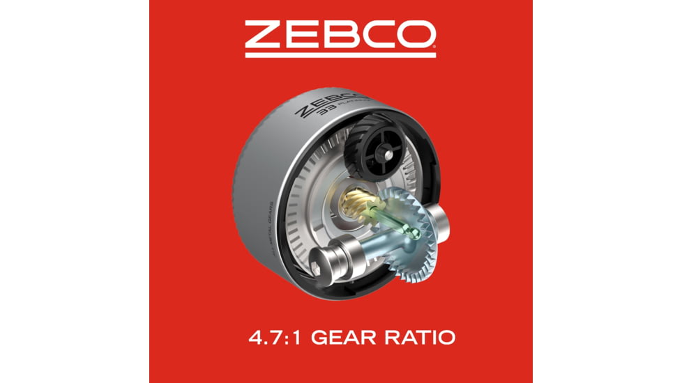 Zebco 33 Platinum Spincast Combo Rod, 5ft 6in, Medium, Moderate, 2 Pieces, Silver, 33NPL.BP4