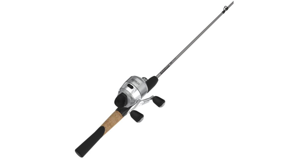 Zebco 33 Platinum Spincast Combo Rod, 5ft 6in, Medium, Moderate, 2 Pieces, Silver, 33NPL.BP4