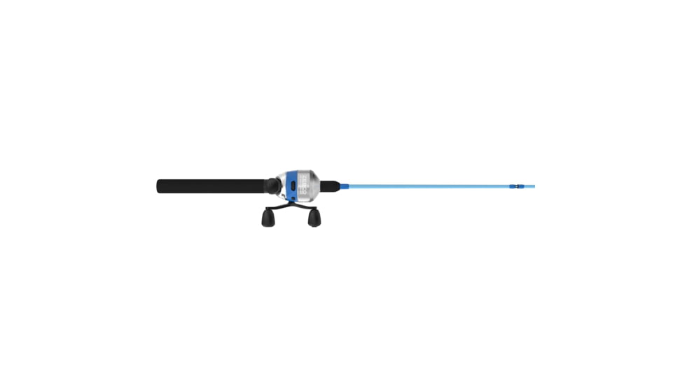 Zebco 33 Salt Fisher Spincast Reel and Rod Combo, 6ft 6in 2-PC Telescopic Rod, Medium-Heavy, SZ 30 Reel, 3.6-1 Ratio, 4-PC Strike King Tackle Kit, Blue, 33SWSK662MH.FB4