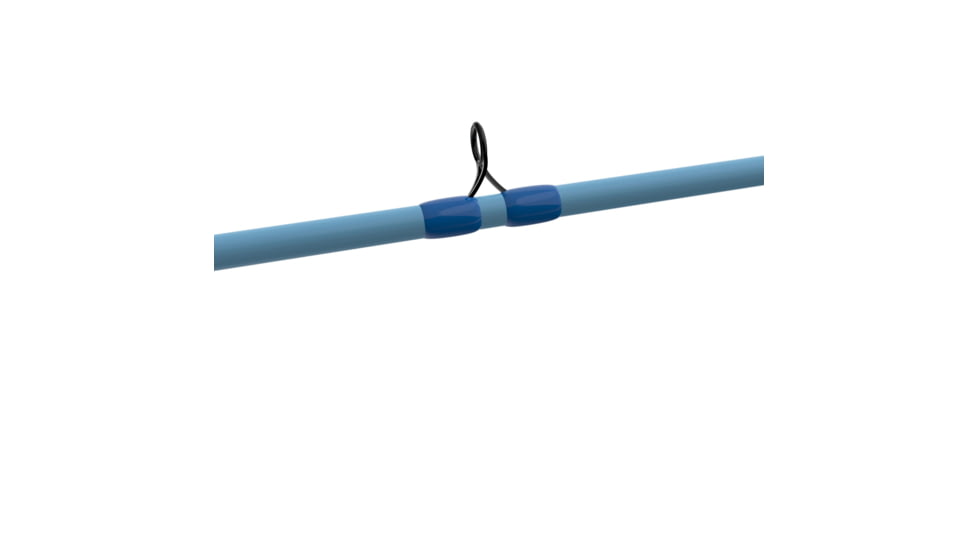 Zebco 33 Salt Fisher Spincast Reel and Rod Combo, 6ft 6in 2-PC Telescopic Rod, Medium-Heavy, SZ 30 Reel, 3.6-1 Ratio, 4-PC Strike King Tackle Kit, Blue, 33SWSK662MH.FB4