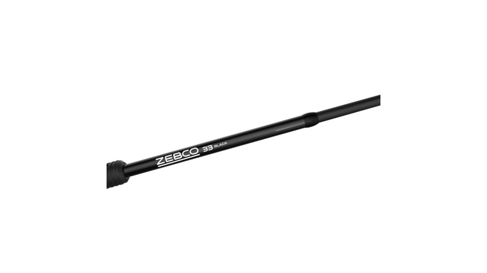Zebco 33 Black Spincast Reel and Rod Combo, 6ft 2-PC Graphite Rod w/ ComfortGrip Handle, QuickSet Anti-Reverse Reel w/ MicroFine Drag, Black, 33BL602MA.NS4
