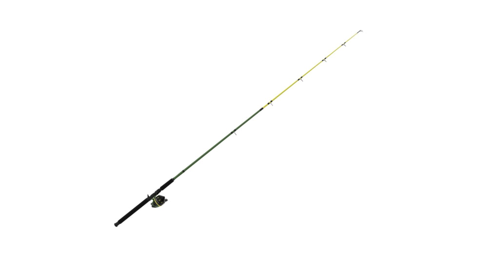 Zebco 606 Big Cat Spincast Reel and Rod Combo, 7ft 2-PC Telescopic Rod, Medium-Heavy, Moderate-Fast, SZ 60 Reel, 11-PC Eagle Claw Tackle Kit, RH Retrieve, Green, 606BCEC702MH.FB4