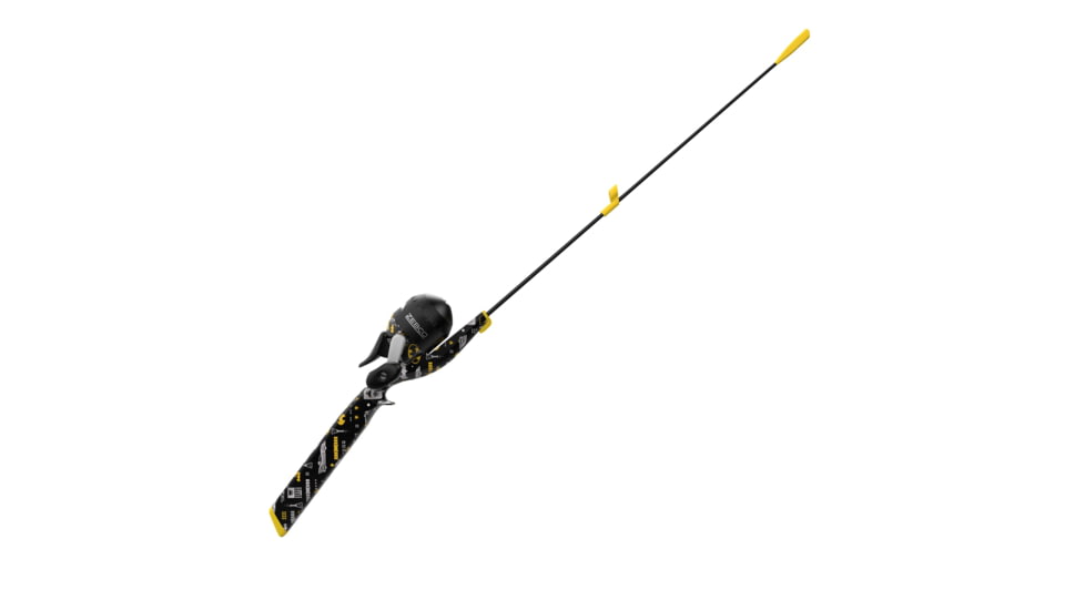 Zebco Youth Batman Floating Spincast Reel and Rod Combo, 29in Fiberglass Rod, Light, Moderate, SZ 20 Reel, RH Retrieve, Pre-Spooled w/ 6lb Line, Black, YFCBATMAN.FB6