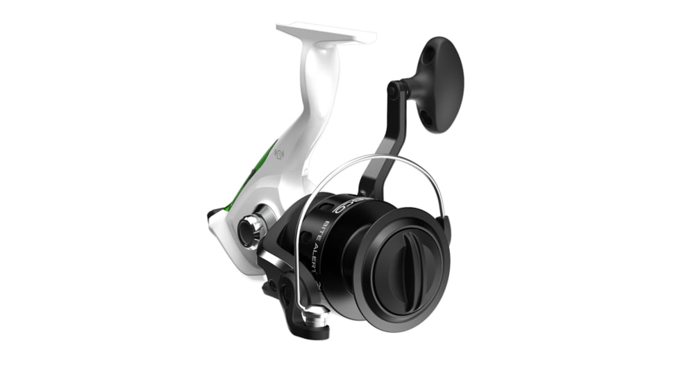 Zebco Bite Alert Spinning Reel and Rod Combo, 7ft 2-PC Fiberglass Pole, Extended EVA Handle, SZ 60 Reel, Pre-Spooled w/ 20lb Zebco Line, 4.9-1 Ratio, Black/White, BA60702MHA.NS3