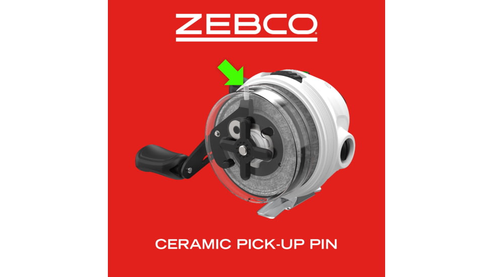 Zebco Bite Alert Spincast Reel and Rod Combo, 7ft 2-PC Fiberglass Rod w/ Built-in Hook Keeper, Electronic Bite Alert Reel w/ Ceramic Pick-Up Pin and Dial-Adjustable Drag, BA808J702MHA.NS3